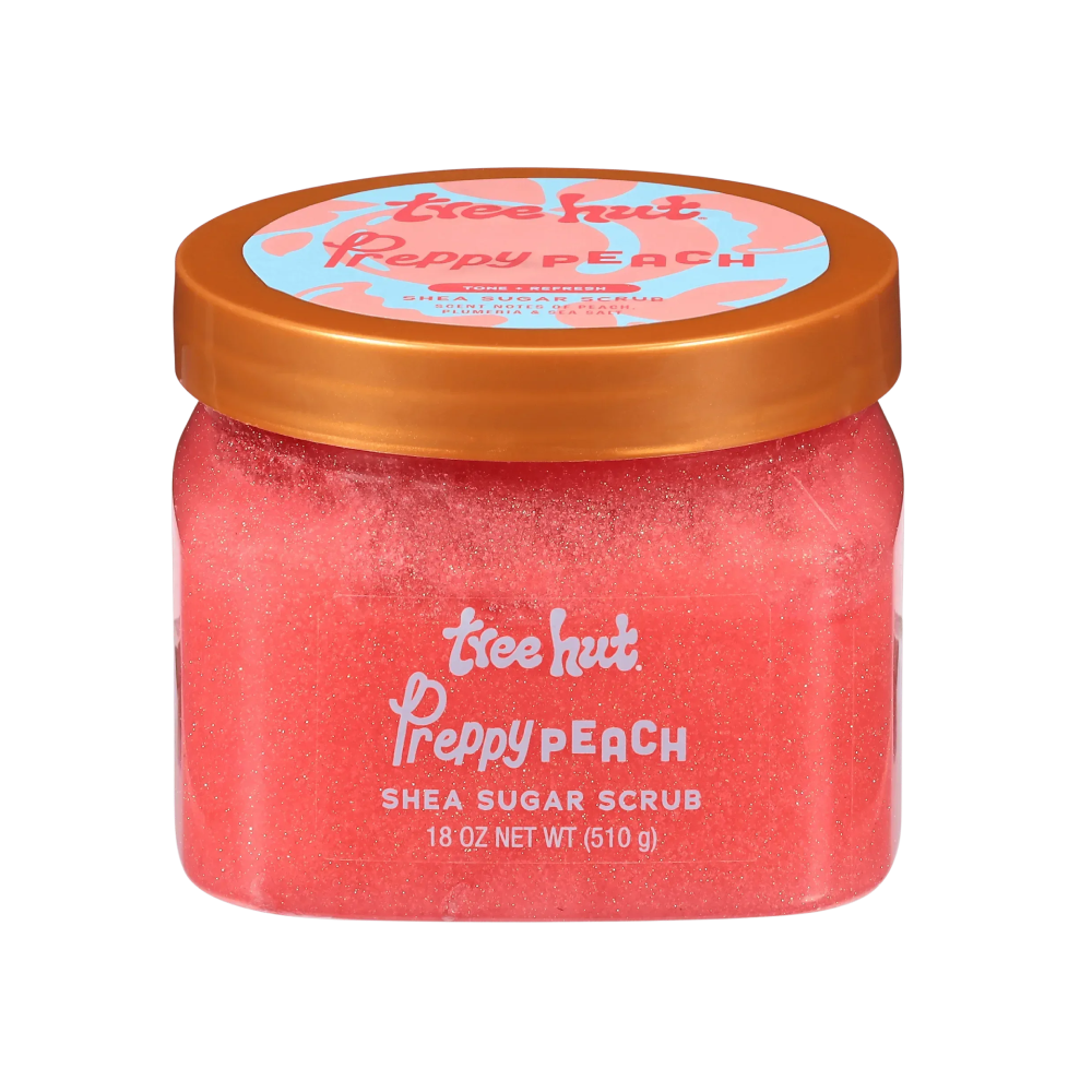 TREE HUT Preppy Peach Sugar Scrub 510g - Скраб для тіла TREE HUT Preppy Peach Sugar Scrub 510g - Скраб для тіла